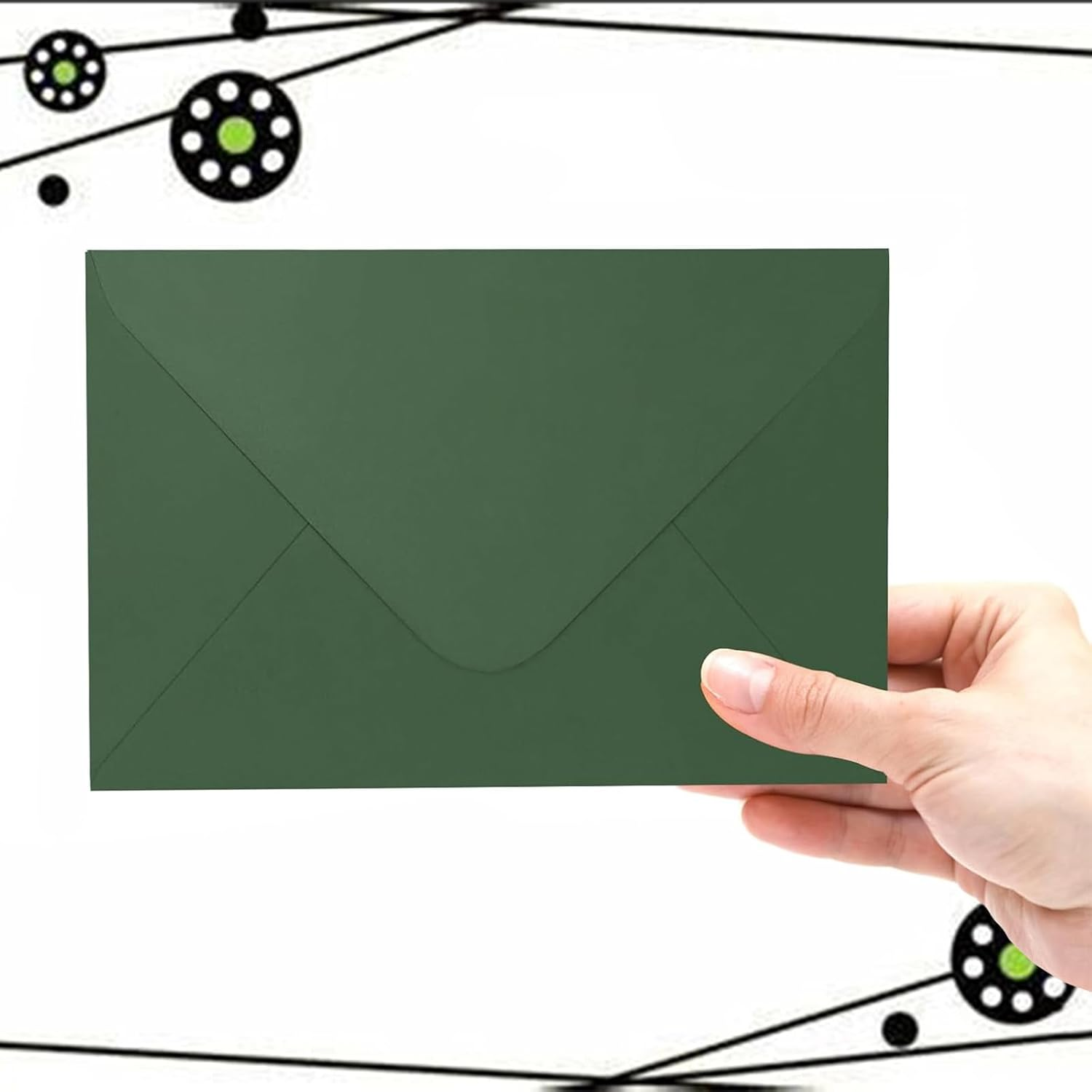 4.21X6.18Cm Paper Envelopes with V Flap, 60 Pack, for Letters, Gift Packaging, Greeting Cards image number 4
