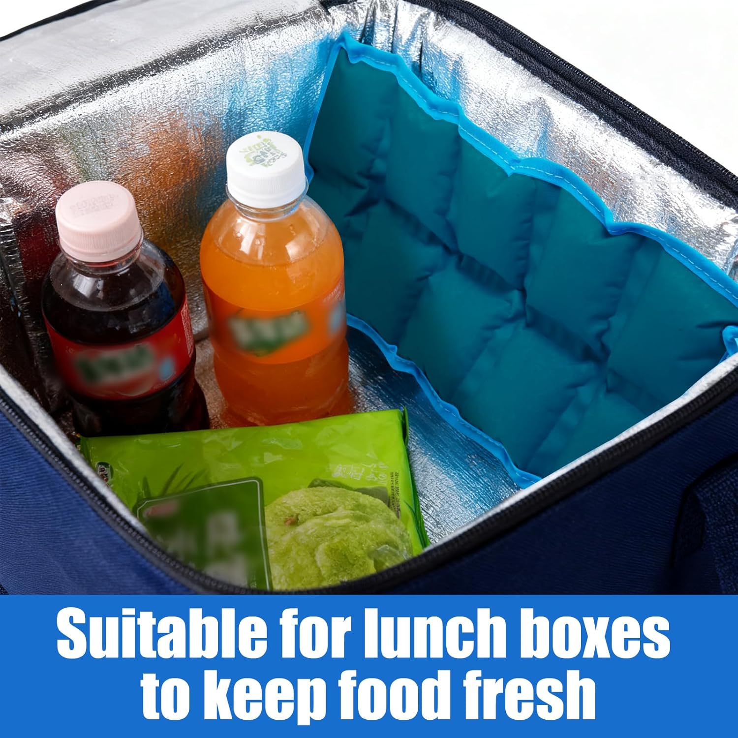 Flexible Ice Packs for Lunch Boxes, Reusable Long Lasting Cold Packs for Kids Lunch Bags & Coolers, Slim Soft Gel Ice Pack for Food image number 5