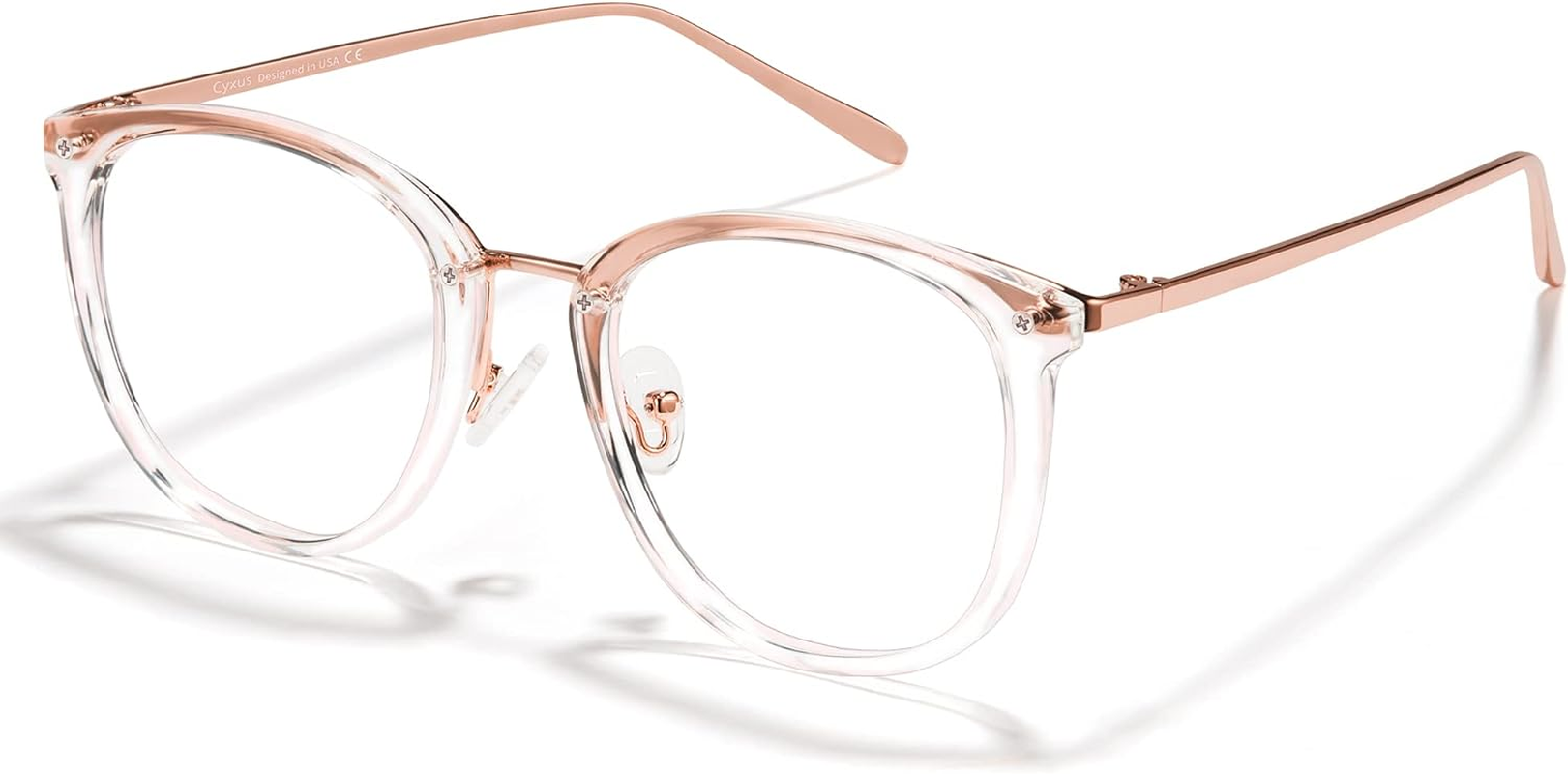 Cyxus Blue Light Glasses for Women, Blue Light Blocking Eyeglasses for Women, round Computer Eyewear anti Eye Strain Glasses image number 1