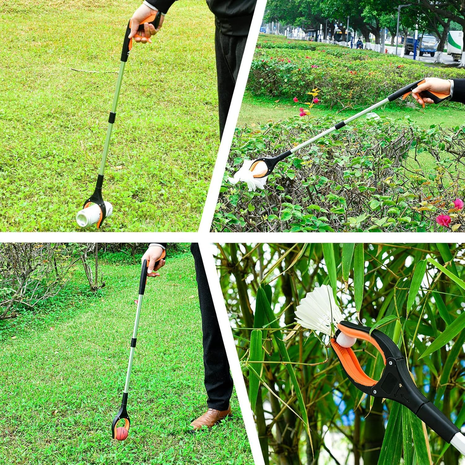 Grabber Reacher Tool, Foldable Gripper and Reaching Tool 83Cm, Heavy Duty Pick up Stick Grabbers for Seniors, Trash, Surgery Recovery, Picker Upper Grabber (Orange) image number 5
