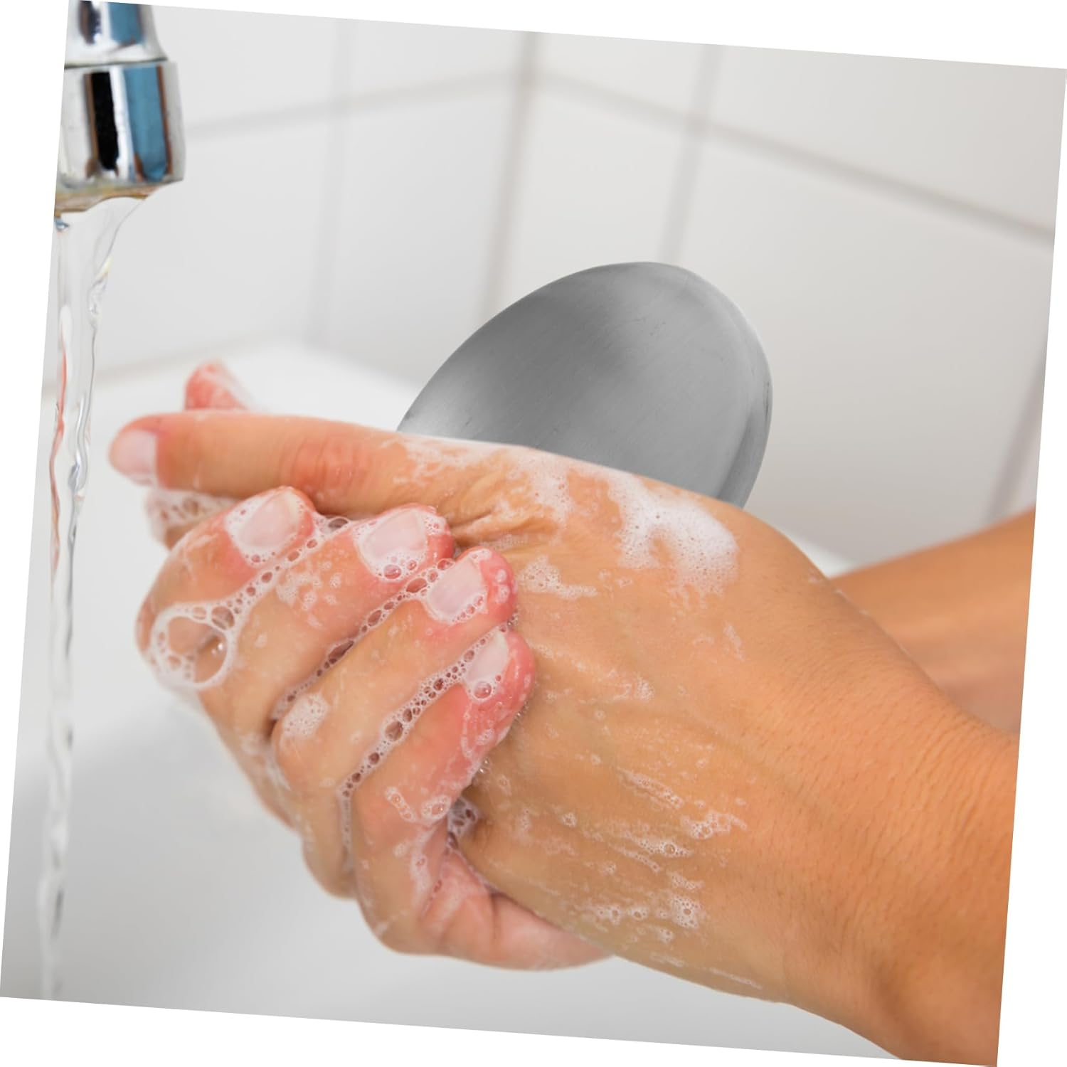 Stainless Steel Soap Odor Remover Bar Small Metal Soap for Eliminating Kitchen Smells Hands and Skin image number 1