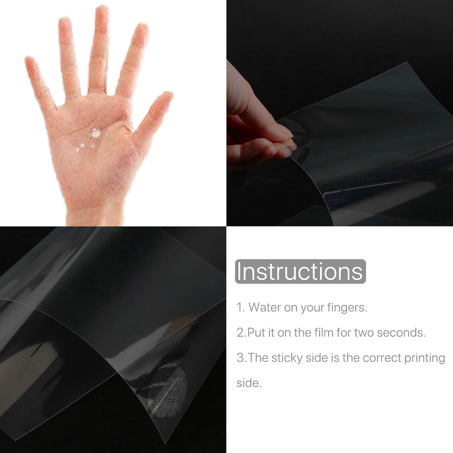 VANANA Transparency Paper Film for Inkjet Printers, 25 Sheets A4 Size Quick Dry, 100% Clear Transparency Film for Overhead Projector Screen Prints Copier image number 3