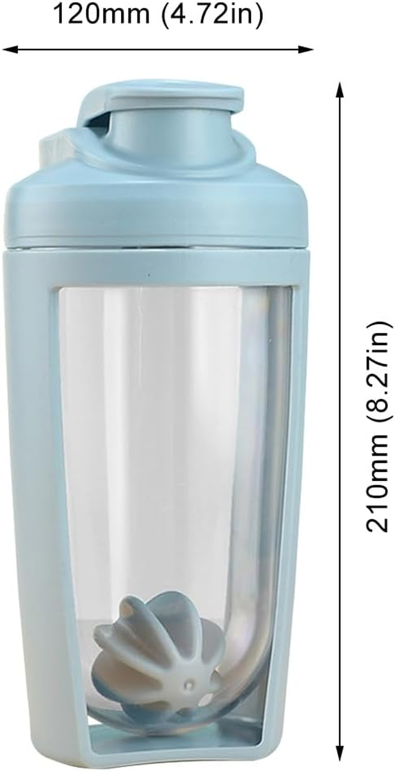 Shaker Bottle 500Ml Protein Mixer with Whisk Ball, Leak Proof Bpa-Free Cup with Handle, Pre-Workout Cup for Gym, Office, Travel image number 4