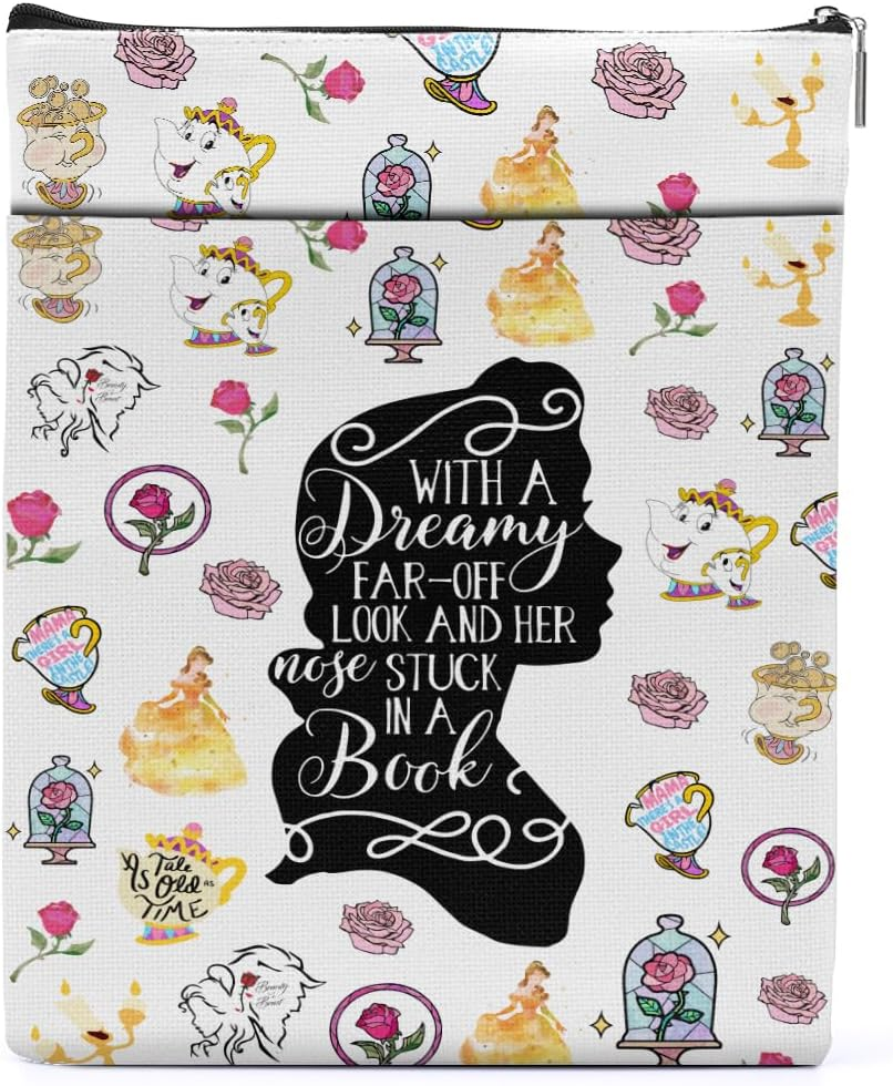 Cartoon Merchandise Book Sleeve Book Cover Book Lovers Gifts Princess Gifts Book Club Gifts Bookish Gifts Book Protector Book Gifts for Readers Librarian Mothers Day Graduation Birthday Gifts image number 5