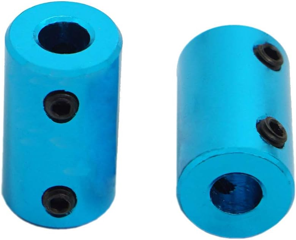 6Pack ZYCST Aluminium Alloy Shaft Coupling Rigid Stepper Motor Wheel Coupler Joint Connector for DIY Car Boat Airplane 3D Printers, 5Mm to 5Mm image number 1