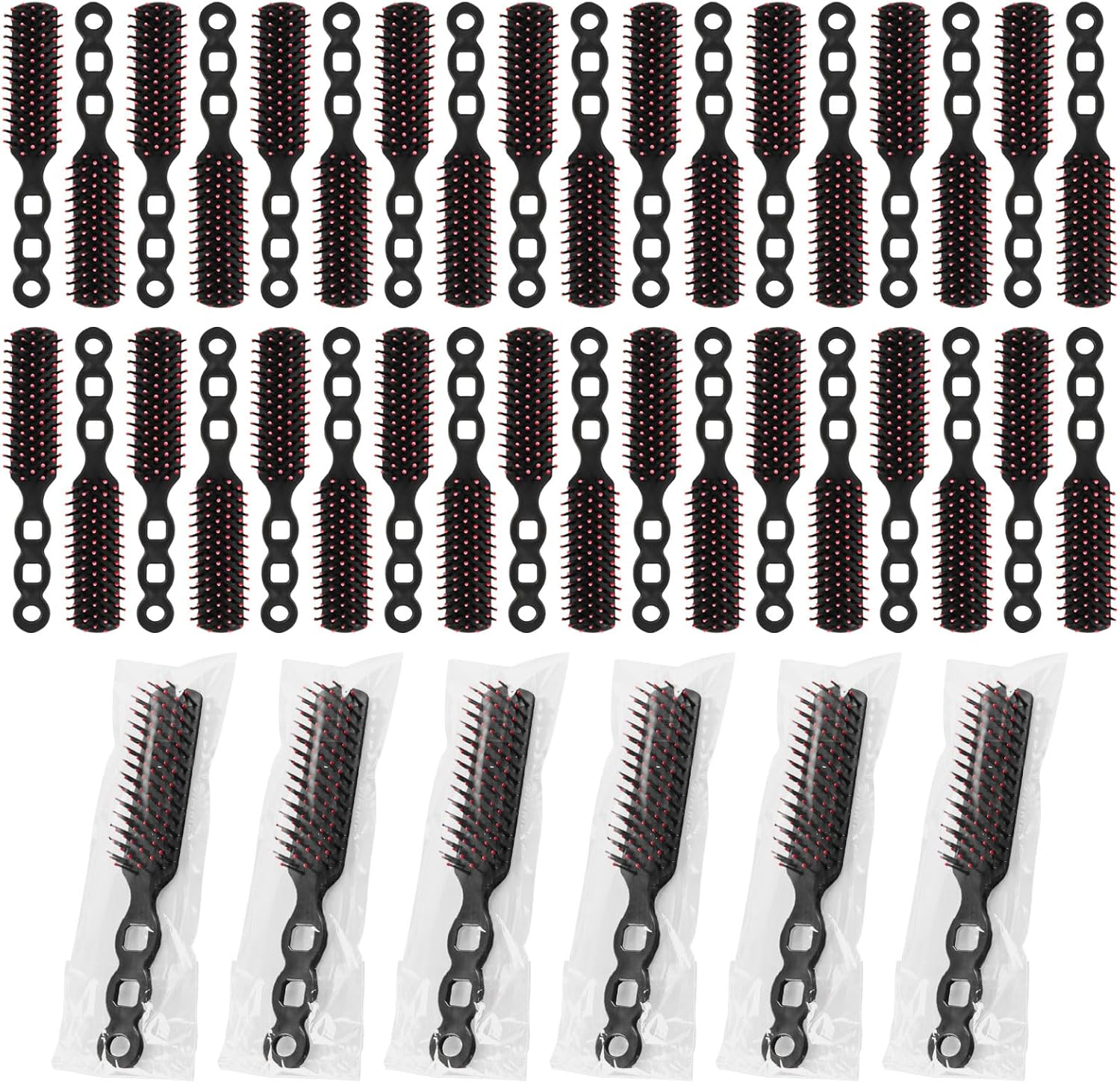 Bulk Hair Brushes for Homeless Individually Wrapped, Hair Brush Bulk, Hair Brush for Curly Hair Suitable for Homeless,Shelter,Air Bnb/Hotel(24 PCS) image number 3