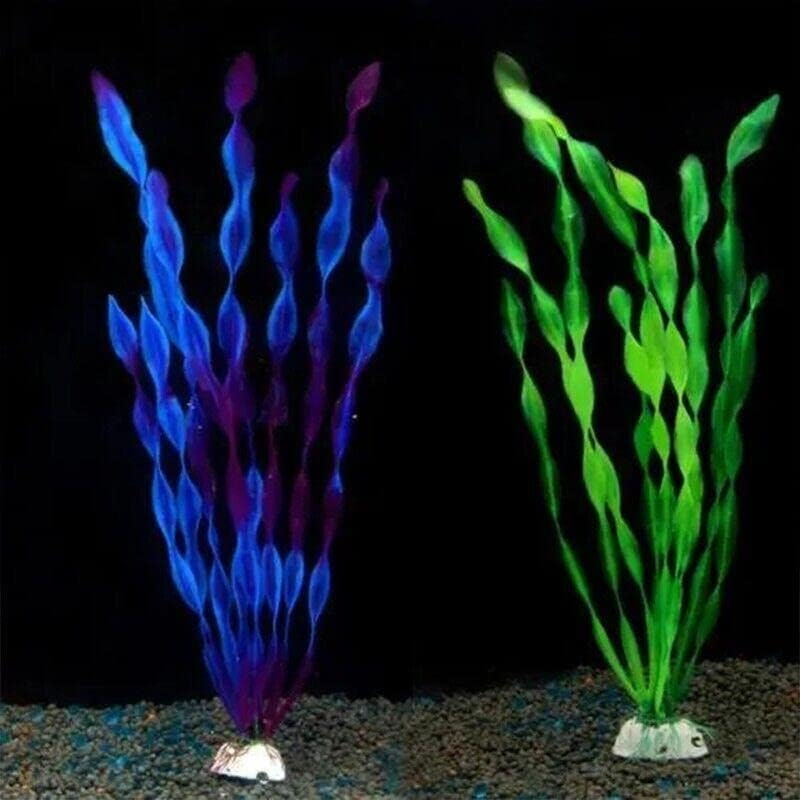 AIMALL 10PCS Artificial Aquarium Plants, Safe Plastic Simulated Water Grass for Fish Tank Decoration, Durable and Easy to Clean, Multicolour image number 5