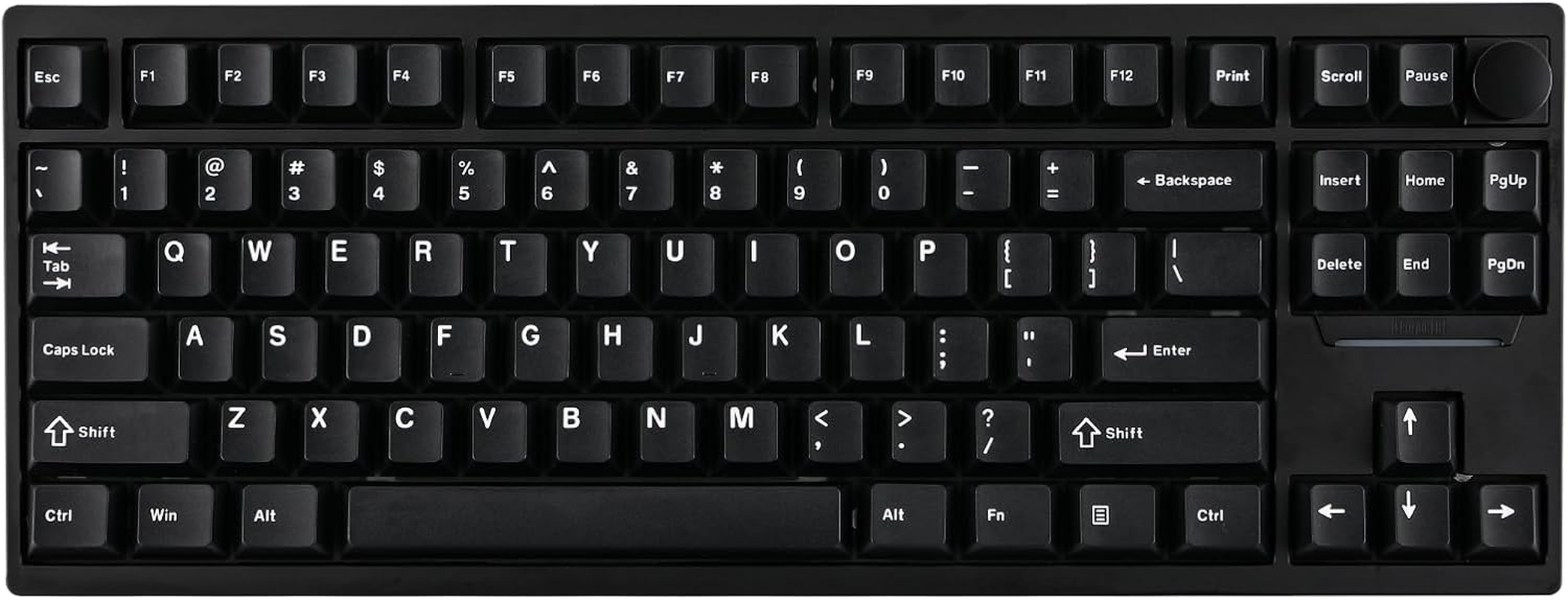 EPOMAKER P87 TKL Aluminum Wireless Gaming Keyboard, QMK/VIA Programmable Mechanical Keyboard, 87% Bluetooth/2.4Ghz/Usb-C Keyboard with CNC Metal Knob and RGB Backlight (Black, Wisteria Tactile Switch) image number 6