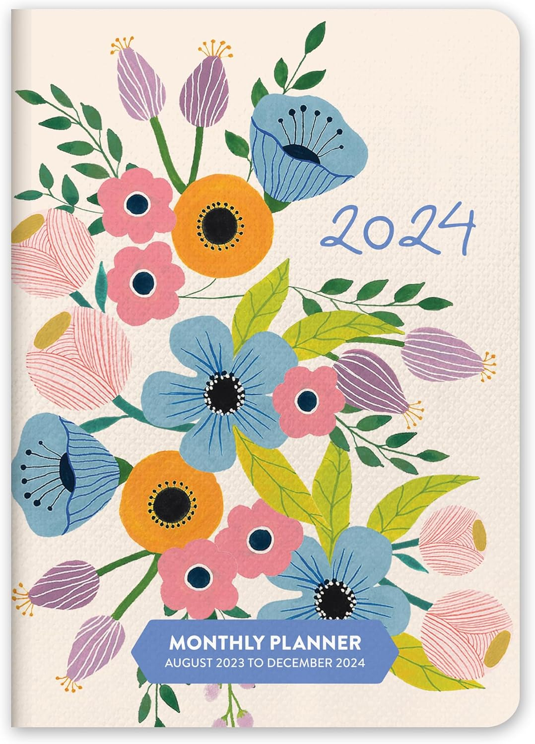 Orange Circle 2024 Bella Flora Monthly Pocket Planner image number 3