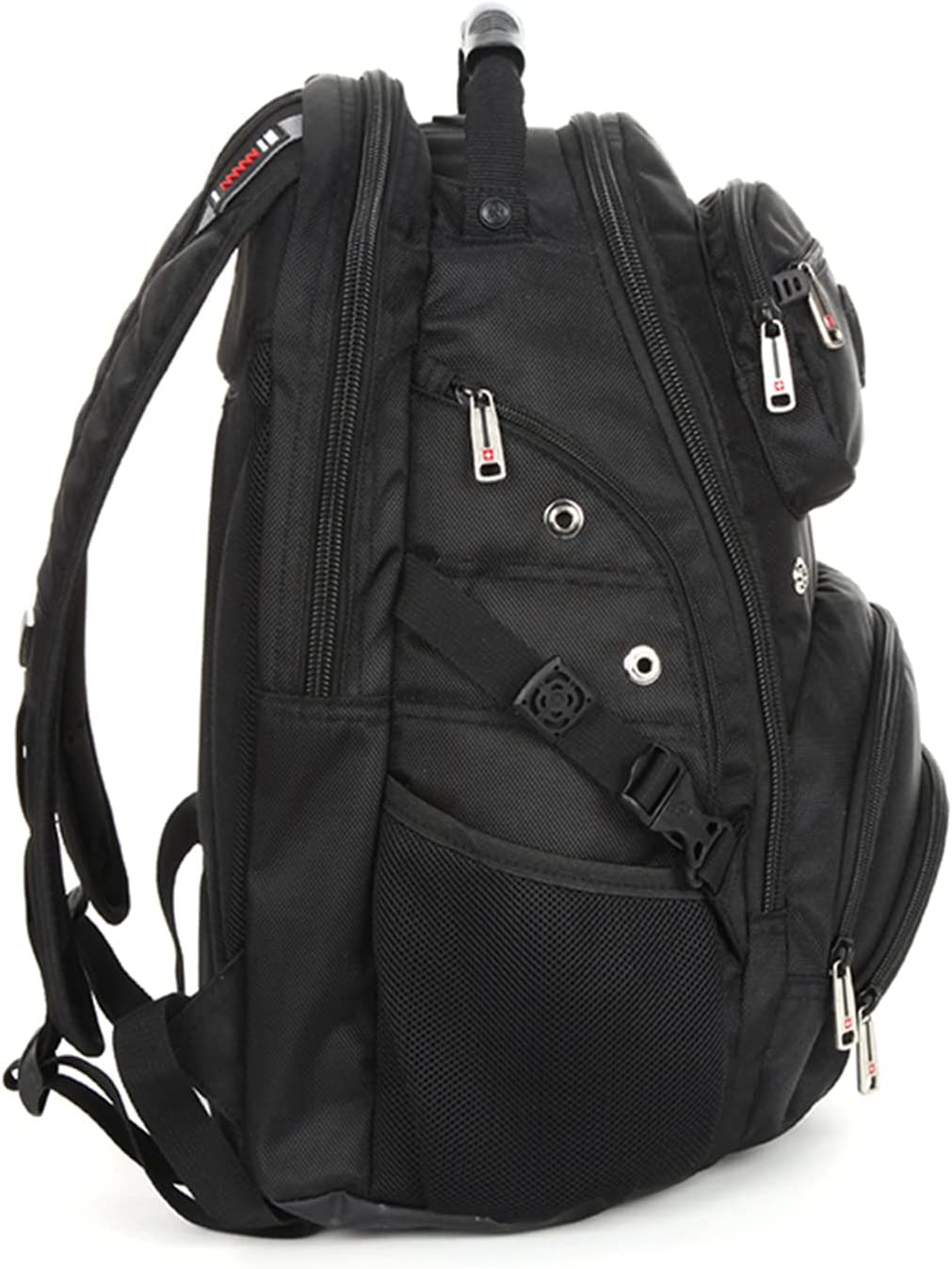 SWISSWIN Swiss Waterproof Business Backpack Travel Backpack College School Backpack Casual Daypack Daily Shoulder Bag SW9903 Black 16 Inch Laptop Notebook Backpack for Men Womens Boys Girls &hellip; image number 5