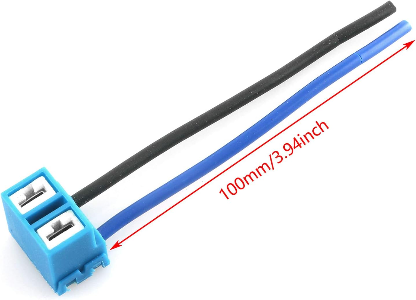 DGZZI 2PCS H7 Headlight Bulb Right Angle Ceramic Socket Plug Connector Adapter Wiring Harness image number 4