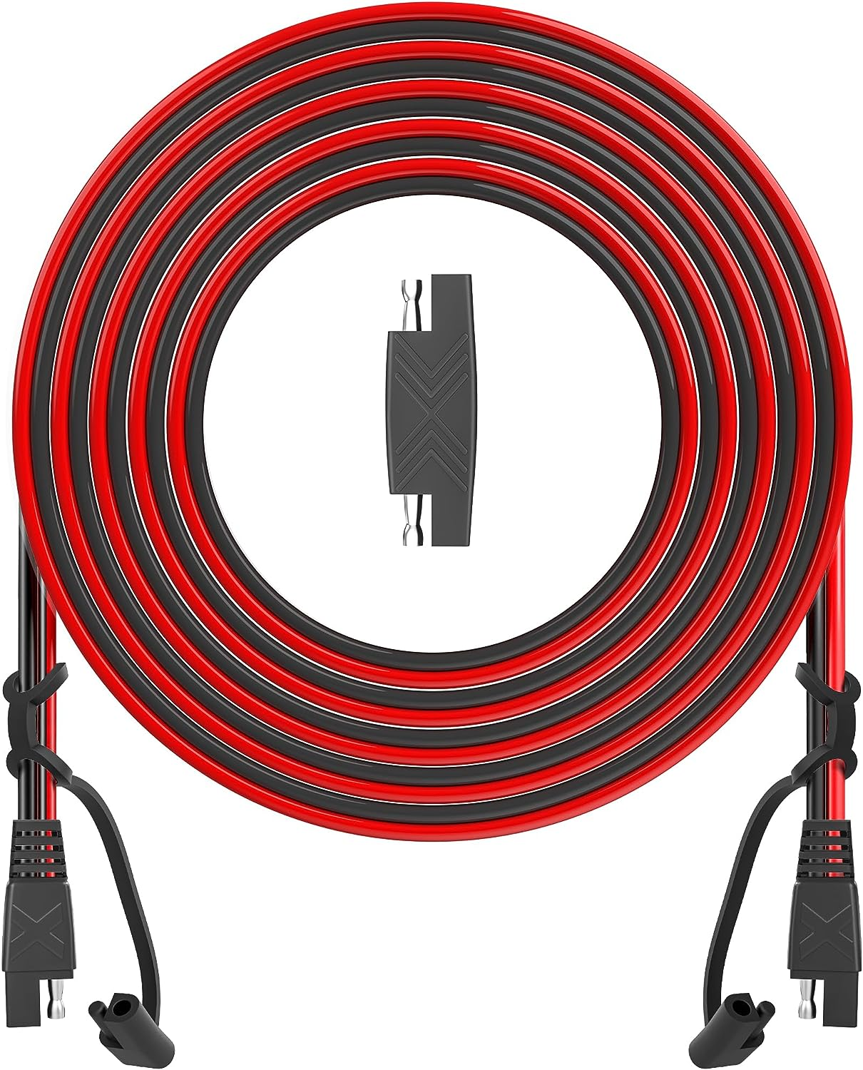 POWISER 25Feet SAE to SAE Extension Cable Quick Disconnect Connector 16Awg,For Automotive,Solar Panel Panel SAE Plug(25Ft(16Awg)) image number 3