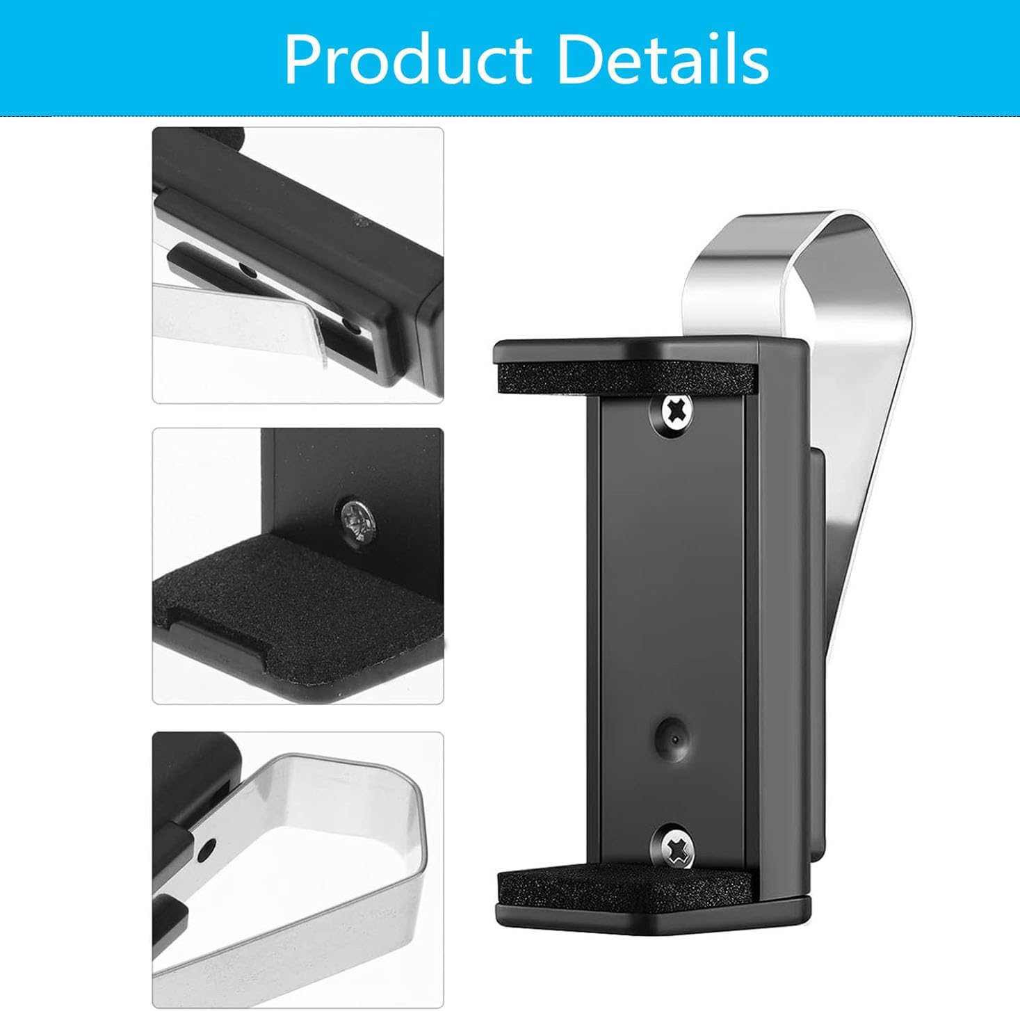 2 PCS Garage Remote Clip Garage Door Opener Clip Universal Car Garage Remote Visor Clip Garage Remote Holder Garage Door Banner Clips for Different Size Remotes 1.8-2.6 Inch image number 3