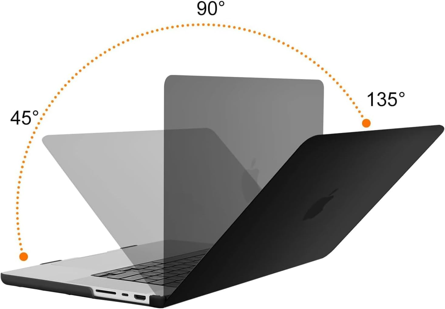 MOSISO Compatible with Macbook Pro 16 Inch Case 2025 2024 2023 2022 2021 M4 M3 M2 M1 A3403 A3186 A2991 A2780 A2485 Pro Max, Plastic Hard Shell&Keyboard Cover&Screen Film&Storage Bag, Black image number 4