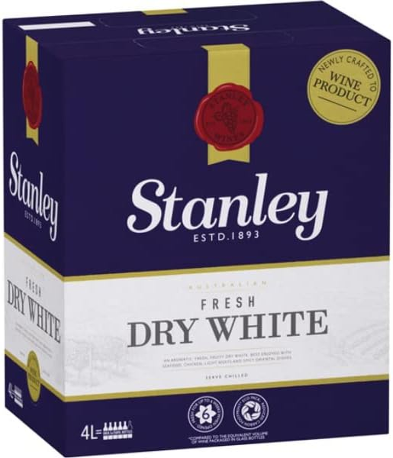 Stanley Fresh Dry White Cask Wine 4 Litre