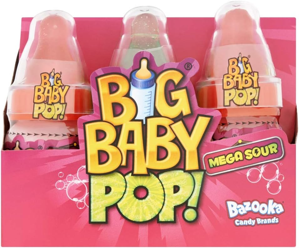 Myriad Big Baby Pop Sour Lollipop Bottle, 12 X 30 Grams image number 3
