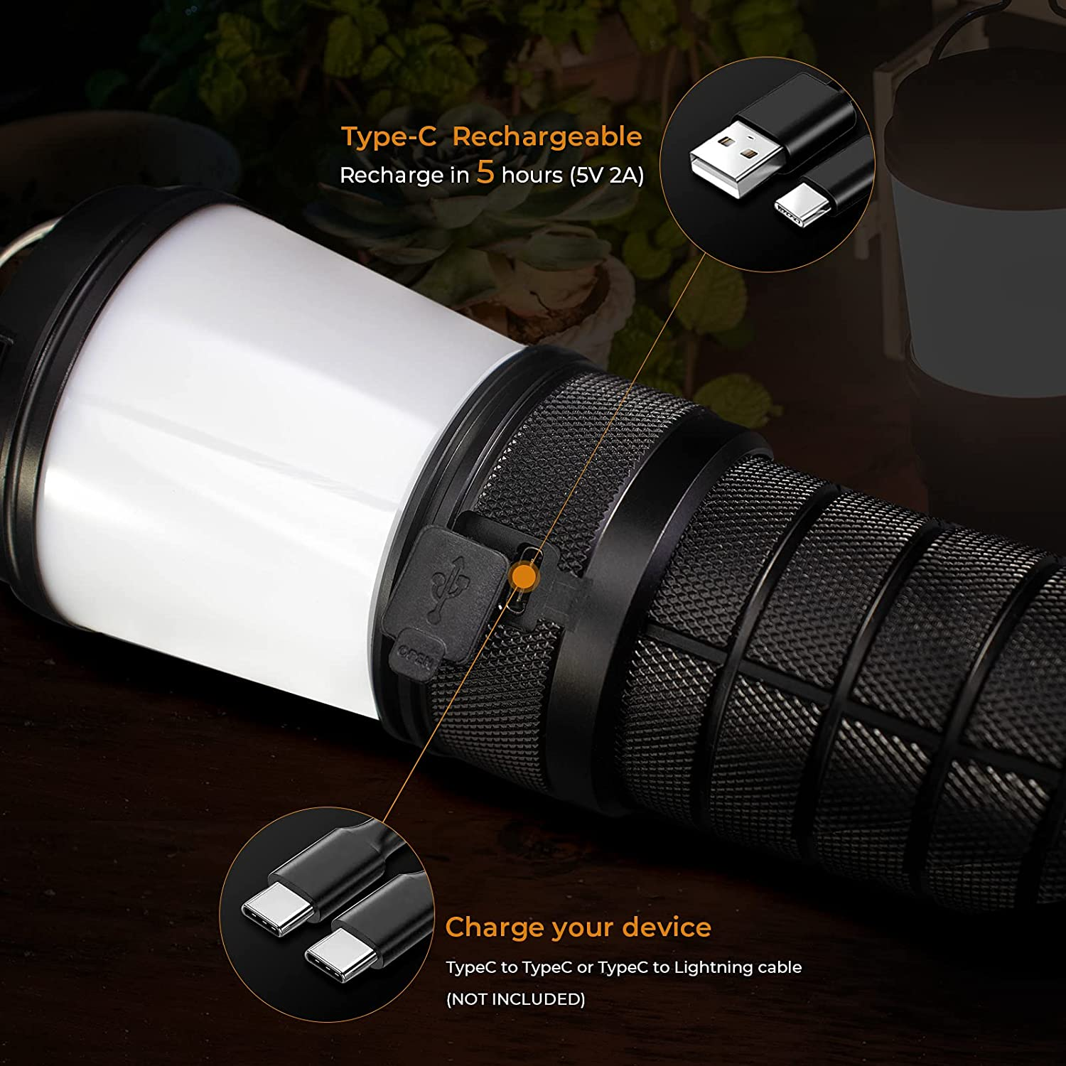 Sofirn New BLF LT1 Lantern, Rechargeable Camping Lantern, 8X LED Powerful, Multiple Function, USB-C Charging Port, 24 Hours Runtime in Medium Mode, Handhold Torch for Camping, Hiking, Fishing image number 2