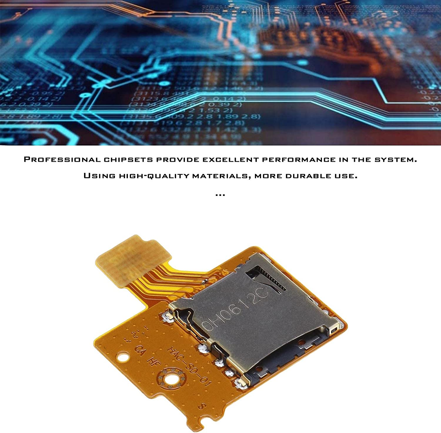 2Pcs Micro SD Card Reader Board Memory Card Slot Socket TF SD Memory Card Holder Replacement Repair Part Compatible with Switch Console