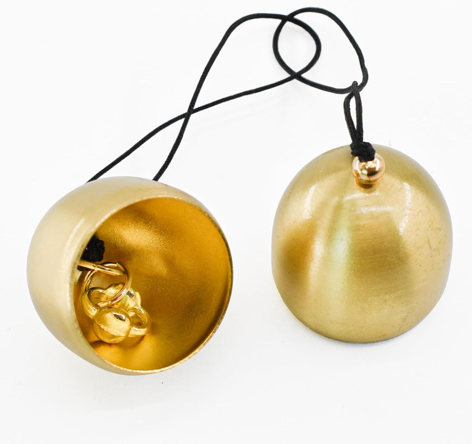 Mrmrkura 4Pcs Hanging Bells, Small Decorative Bells Jingle Bells for Christmas Wind Chimes Fengshui Bell for Good Luck Wealth Home Pendant for Home Garden Decor image number 1