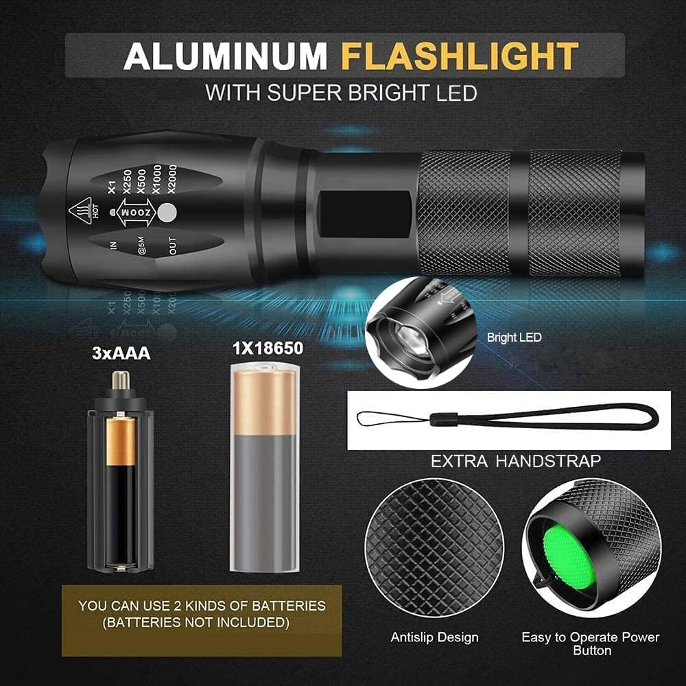 UV Flashlight, Portable Blacklight Flashlight, LED Torch with White and UV Light Combo, Black Light Pet Urine Detector for Dog/Cat Urine, Dry Stains, Scorpions Finder, Bed Bug, Outdoor image number 5