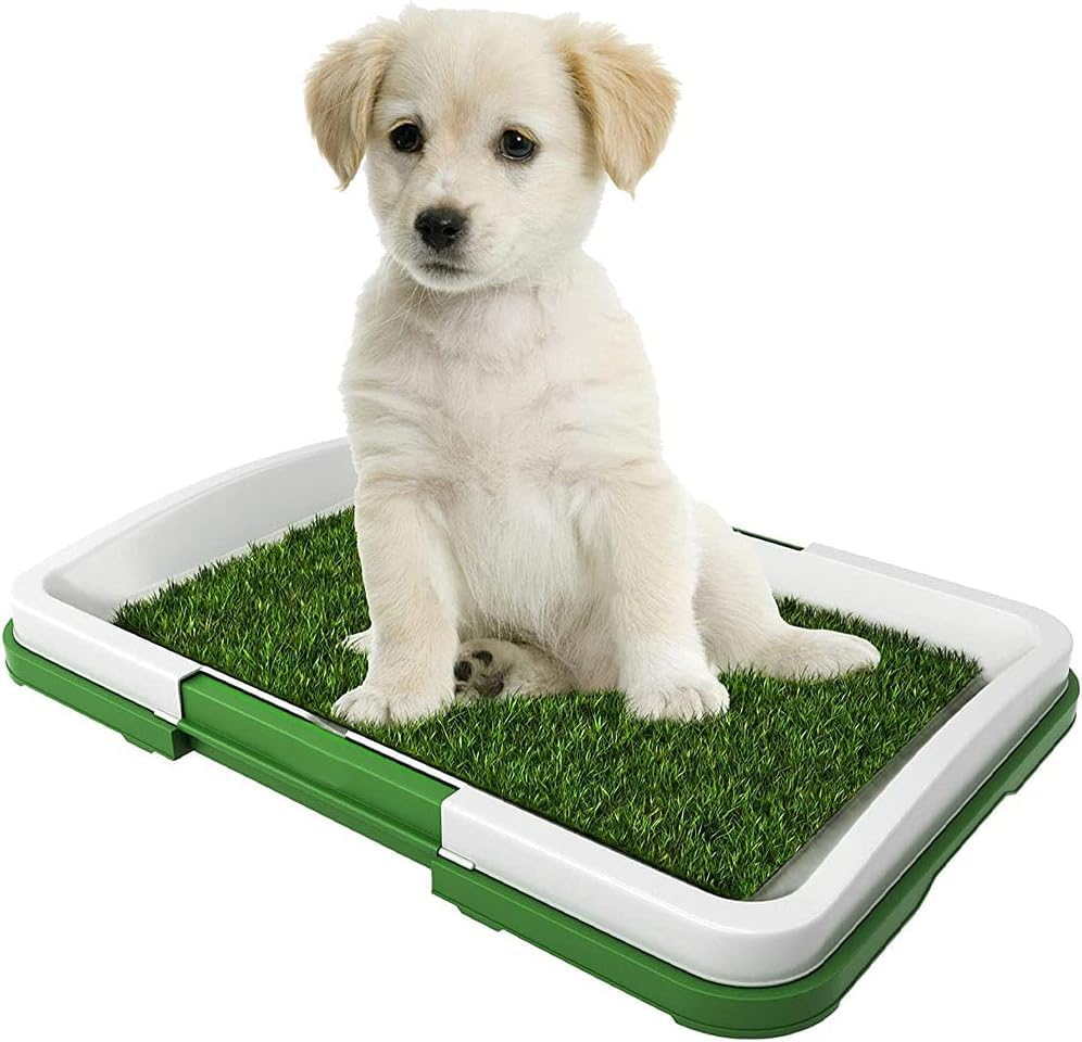 Artificial Grass Puppy Pad for Dogs and Small Pets&ndash;Portable Training Pad with Tray&ndash;For Puppies and Small Pet, Portable Potty Trainer for Indoor and Outdoor Use, Puppy Essentials image number 5