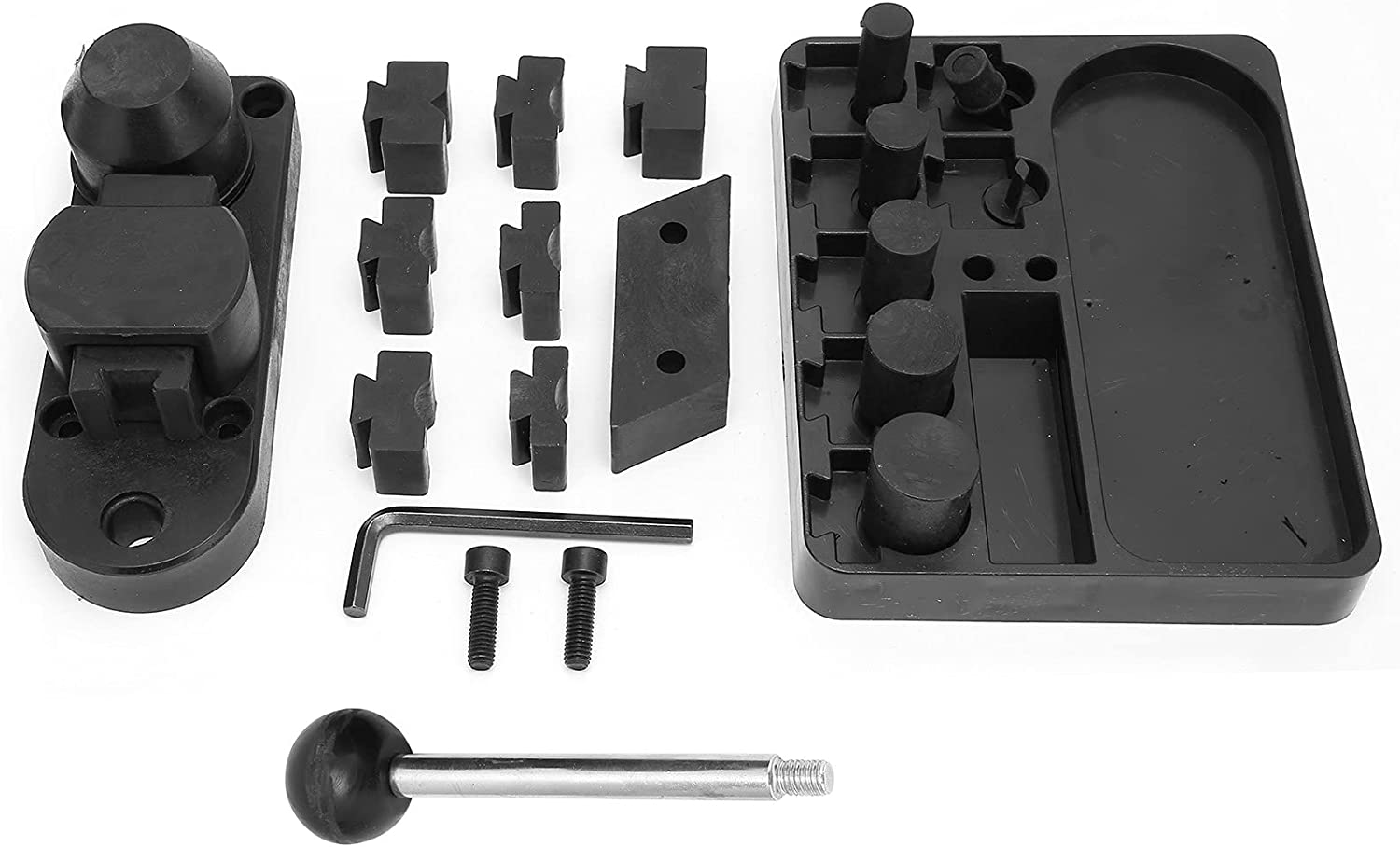 Ring Bender Bending Tool Set, Jewelry Ringing Benders with Nylon Dies Maker Tool, DIY Rings Earring Bend Gauge Jewelers Machine Multifunctional Measuring Sizer Tools Jewelry Hammer Finger Making image number 6