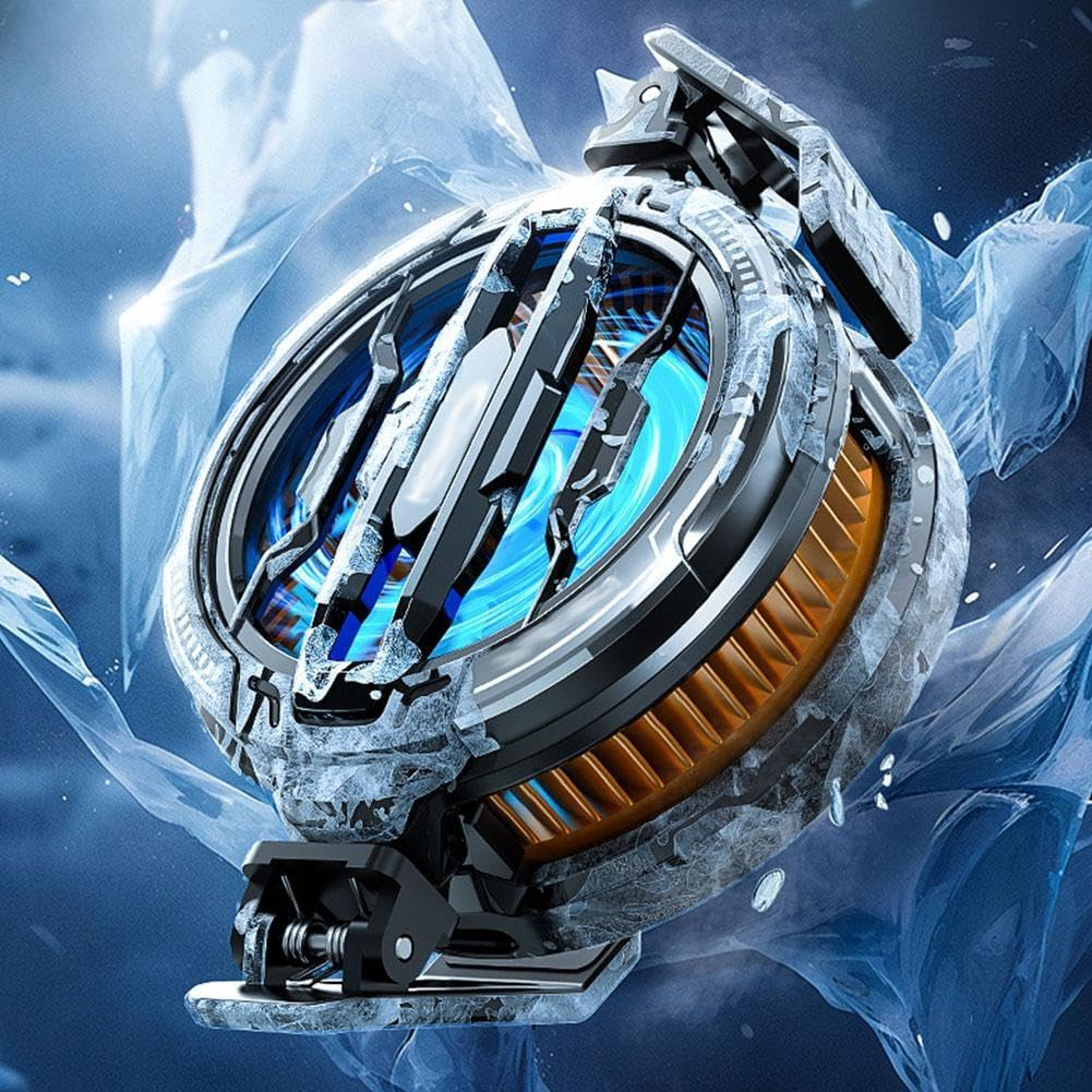 Magnetic Phone Cooler Cell Phone Cooler CX07 Phone Fan Cooler,Mobile Phone Cooling Fan,Cell Phone Cooler,Portable Lightweight Mobile Phone Cooling Fan,Suitable for All Smartphones image number 4