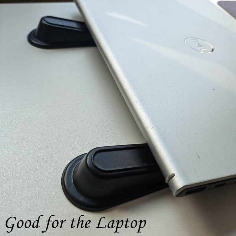 Rubber Door Stop Wedge for All Floors Scratch Resistant and Anti-Slip Design (5 Packs) image number 1