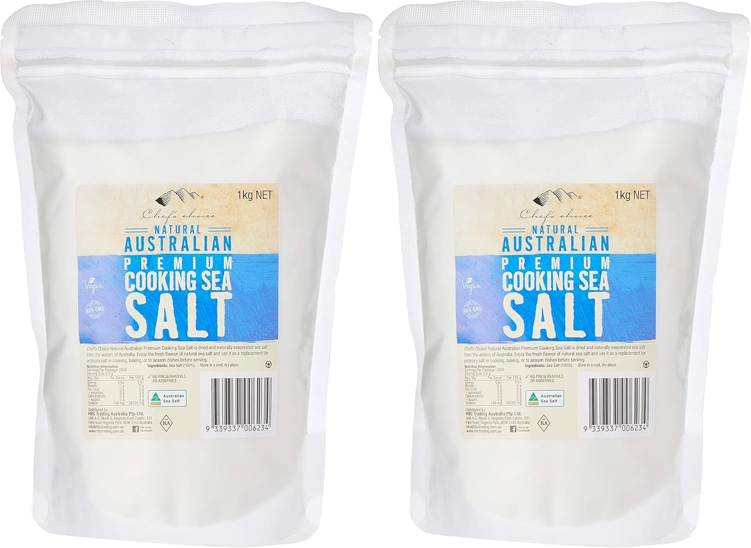 Chef'S Choice Natural Australian Premium Cooking Salt Bag, 1 Kg image number 2