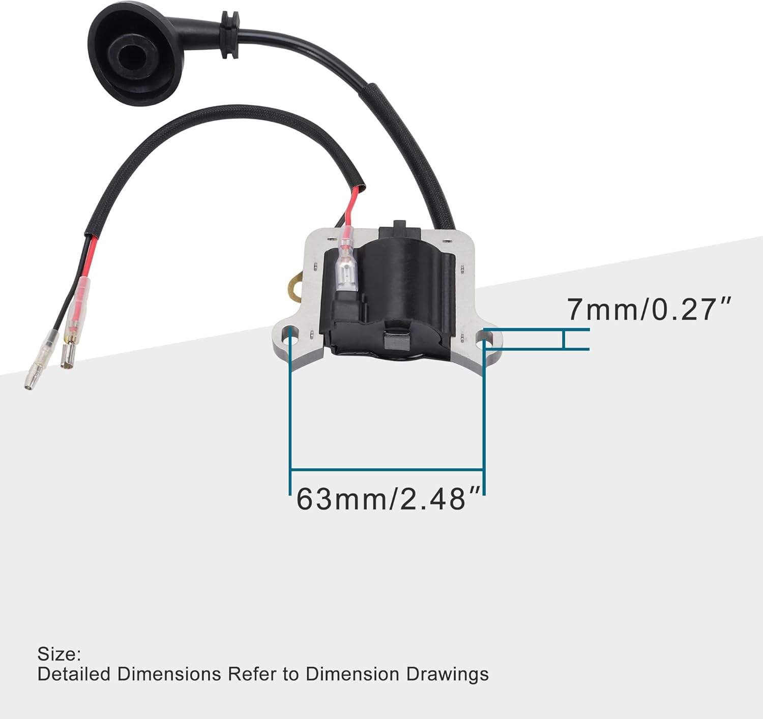 GOOFIT Ignition Coil for 2-Stroke 43Cc (40-5) & 49Cc (44-5) Pocket Bike image number 2