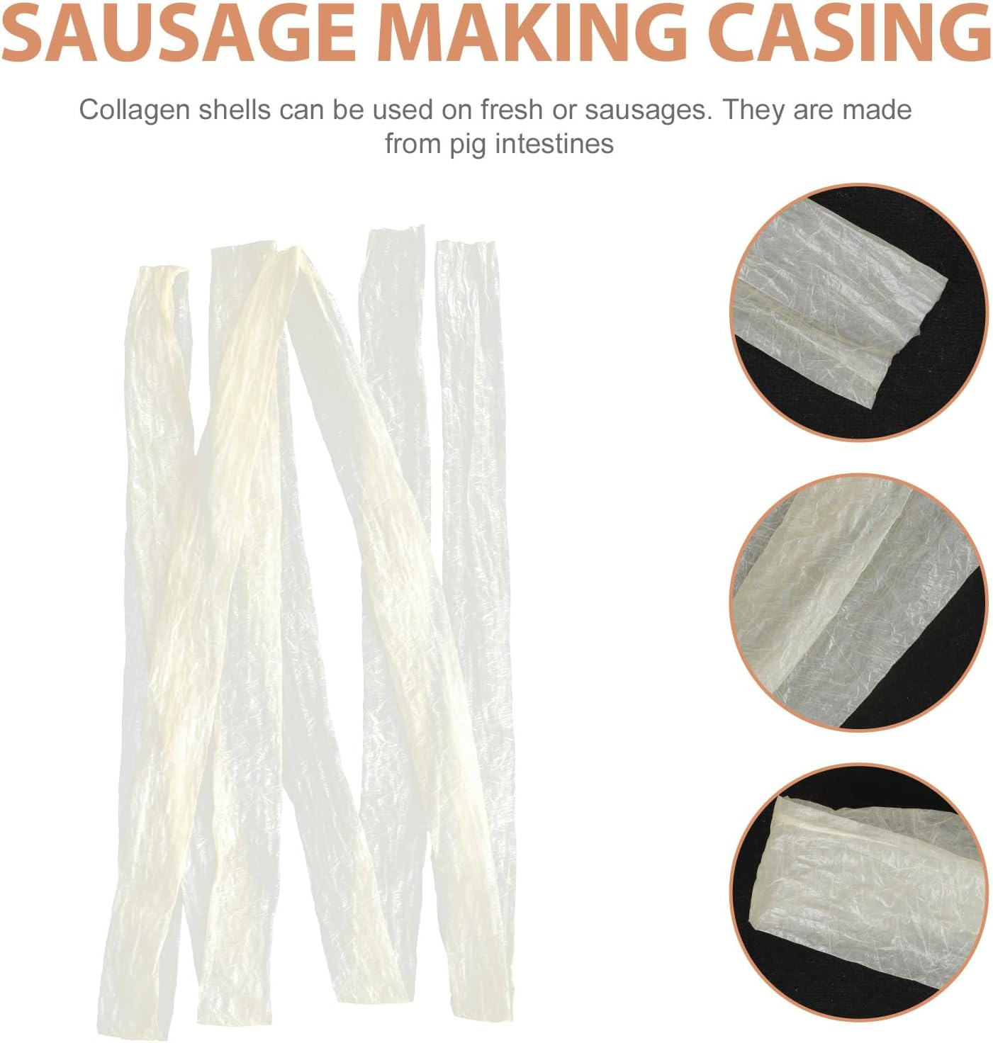 Homemade Sausage Casing Drying Sausage Casing for Kitchen DIY for Hot Dogs Hams Sausages Safe Easy to Clean Kitchen Accessory image number 2