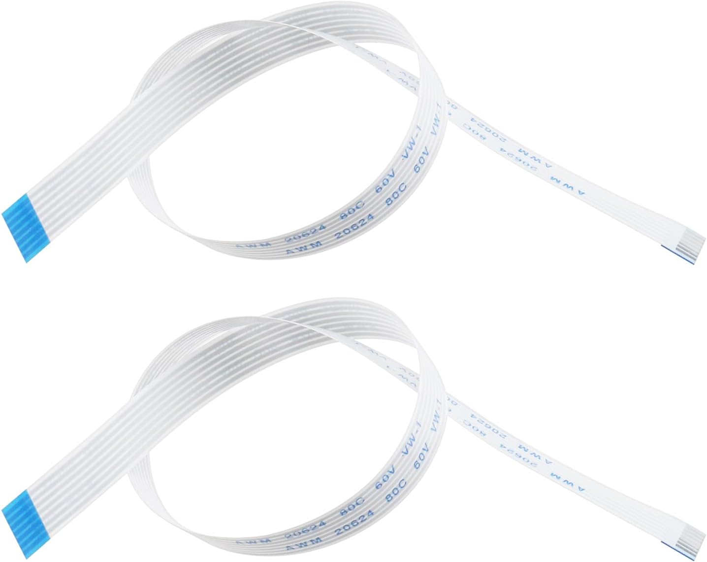 Create Idea 2Pcs 7Pin Power Reset Button Ribbon Flex Cable Replacement Controller Flex Cable Compatible with Sony PS2 30001-39001 Controller Repair Part image number 3