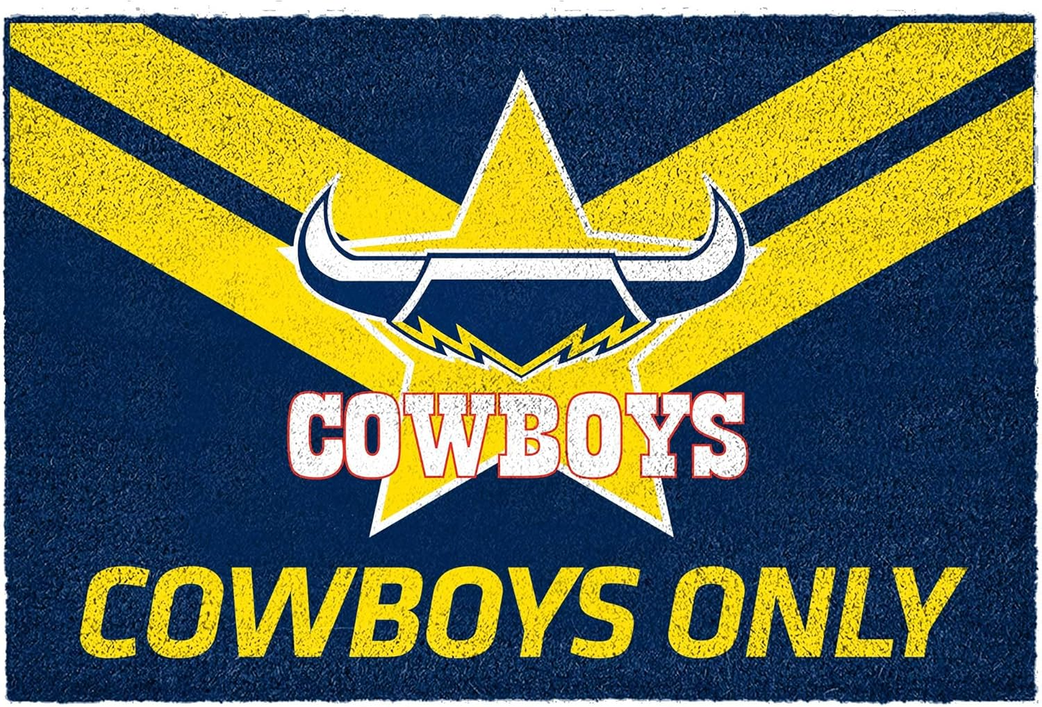 North Queensland Cowboys NRL Rugby Door Mat Doormat