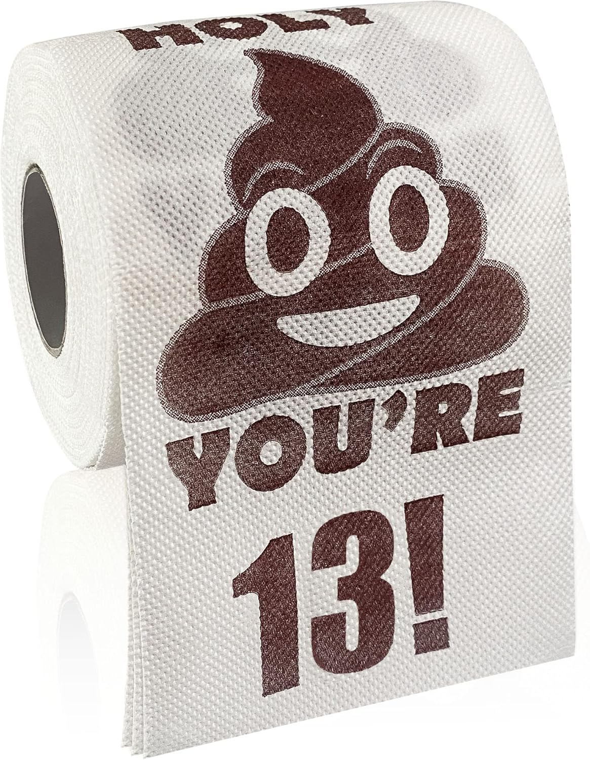 UFRITAN Happy 18Th Birthday Gifts, 3-Ply Funny Toilet Paper Roll, Holy Poop You'Re 16 Printed Gag Gift, Pranks & Surprises Bathroom Decor for Boys Son Girls, Cheers to 18 Bday Party Supplies, 4X4''