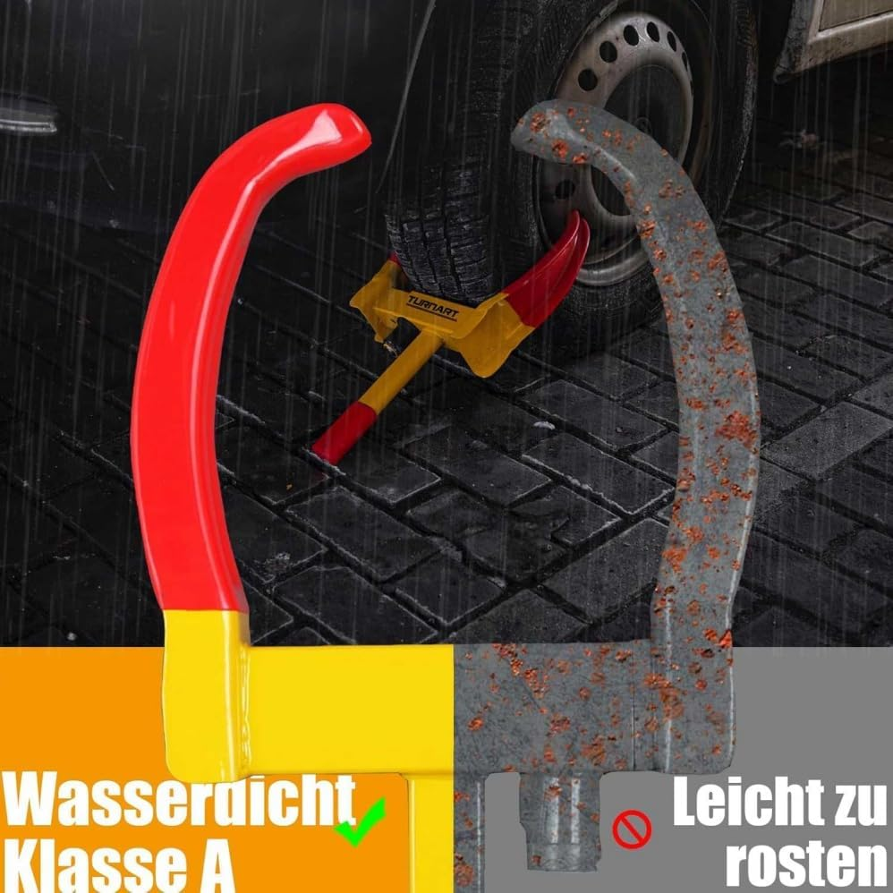 Universal Wheel Lock,Heavy Duty Trailer Lock Wheel Clamp,Universal Security,Adjustable Heavy-Duty Security Tires Anti-Theft Lock,Tire Lock anti Theft for Trailers Golf Cart image number 1