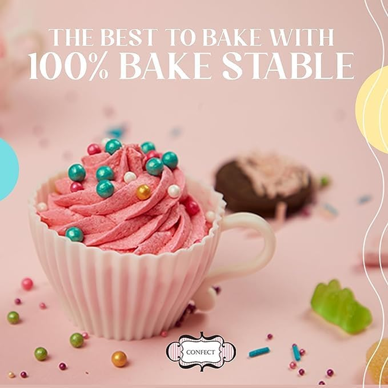 Confect Blue Sprinkles | Frozen Sprinkles | Sprinkles for Cakes & Cupcakes Decoration | Assorted Pack of 5 Backyard Gathering Sky Blue Pearl Sprinkles Mix Dragees, Jimmies & Sparkling Sugar - 3.5 Oz image number 2