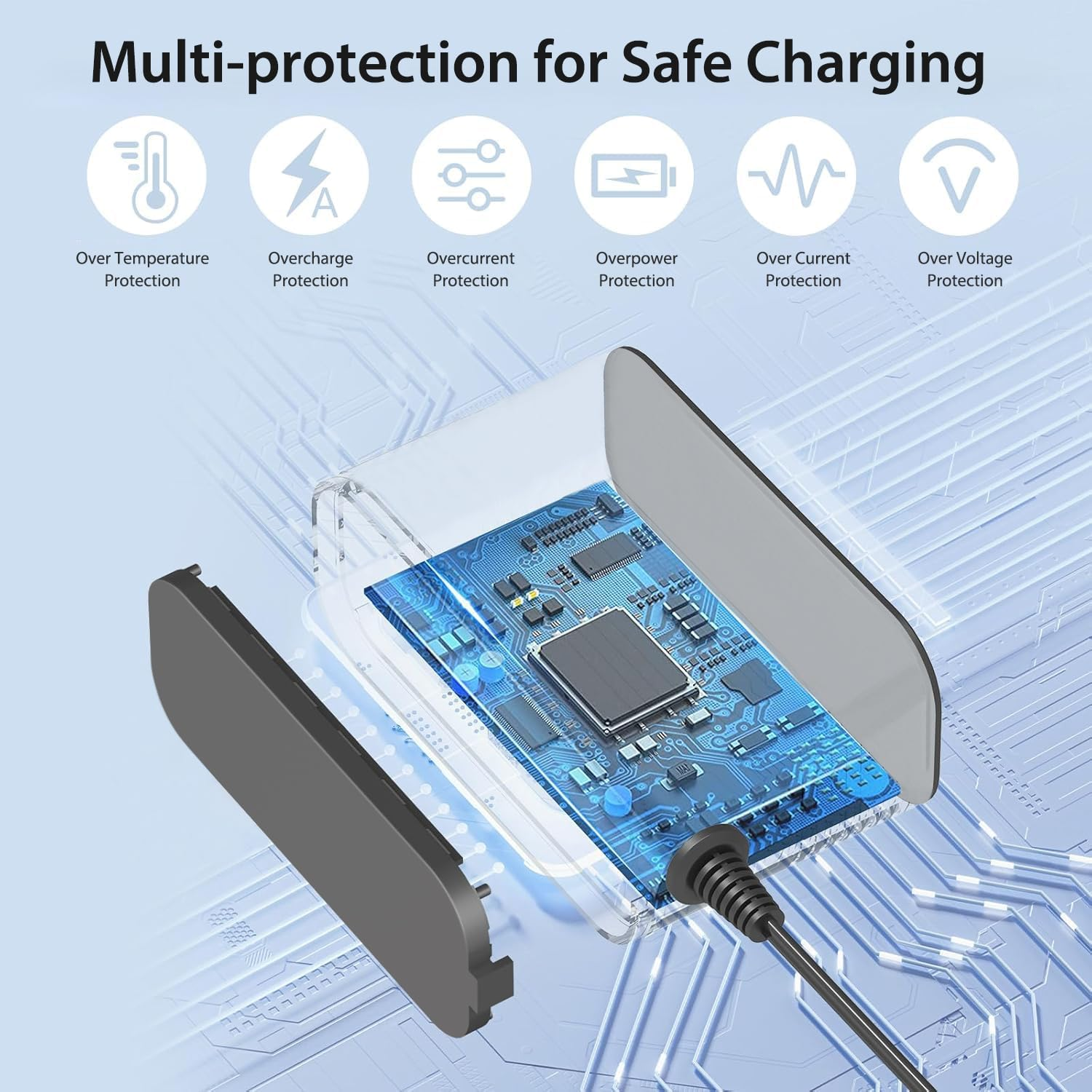 KFD ORFELD VC818 C10A B08 BL818 C10G, Belife V11-1 BVC-V11 BVC-V11 BVC-V12 31V 500Ma Charger Charging Cable for Laresar Elite 3 4 5 Pro Elite1 Elite3 Elite4 Elite5 Battery Vacuum Cleaner Cleaner image number 6
