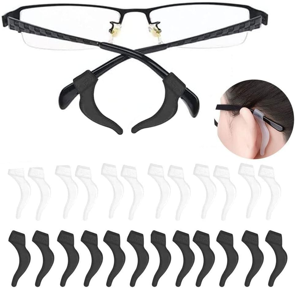 12 Pairs Silicone Elastic Eyeglass Ear Grips That Are Comfortable and Anti-Slip for Sunglasses Reading Glasses Eyewear image number 5