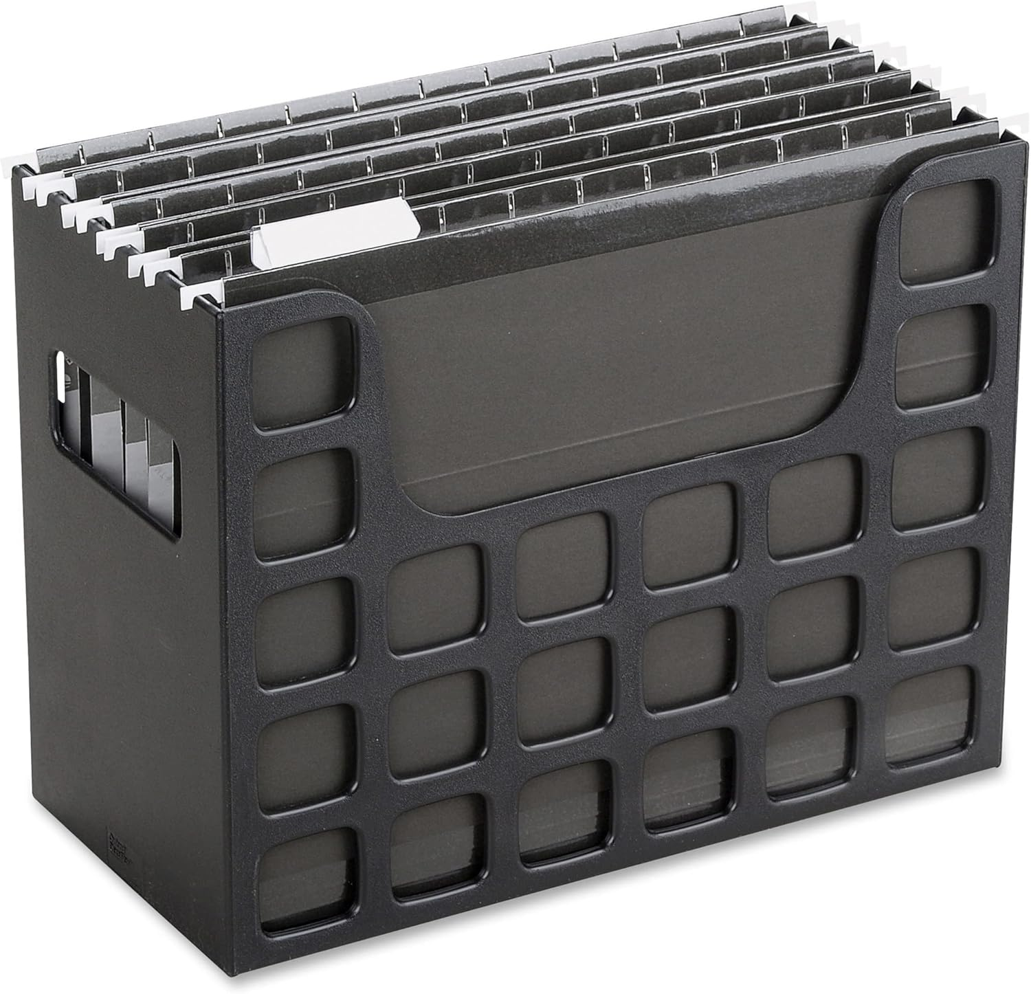 Pendaflex Decoflex Desktop File, 9 1/2" H X 12 1/4" W X 6" D, Black (23013)