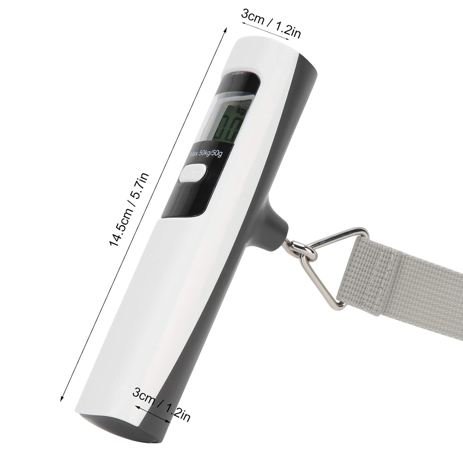 Digital Scale, Pocket Scale with LCD Display Battery- Portable Luggage Scale Weighing Device image number 1