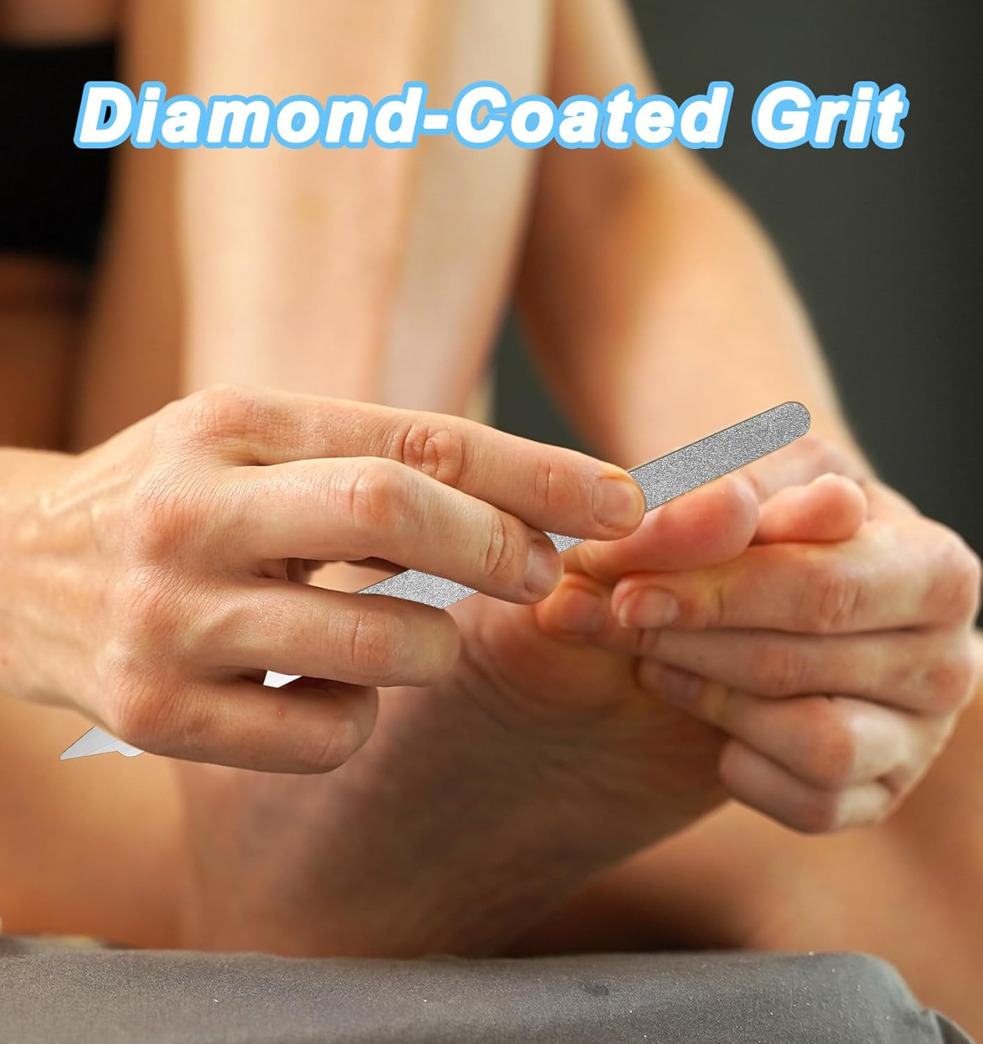 4PCS Diamond Nail File, 6 Inch Stainless Steel Diamond Dust Nail File, Stainless Steel Nail Filer for Salon Home image number 6