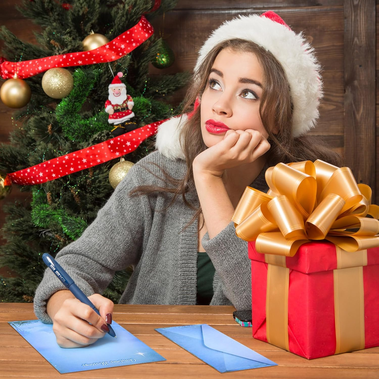 80 Sets "Wondrous Light" Religious Christmas Paper with Envelopes Nativity Scene Christmas Stationery Paper Christmas Holiday Letterhead Paper for Letter Writing Notes Greeting Card Invitation image number 5