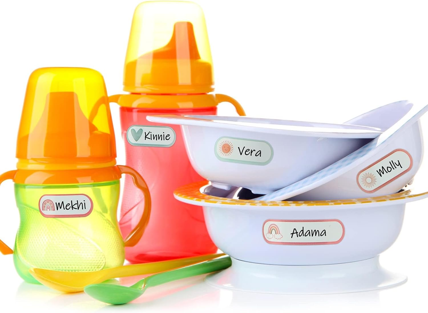 Kids Label for Daycare, 320 Pcs Baby Bottle Labels, Name Labels Kids, Self Laminating, Waterproof, Name Label Stickers for School Supplies, Water Bottle, for Kid Stickers Self Adhesiven. image number 3