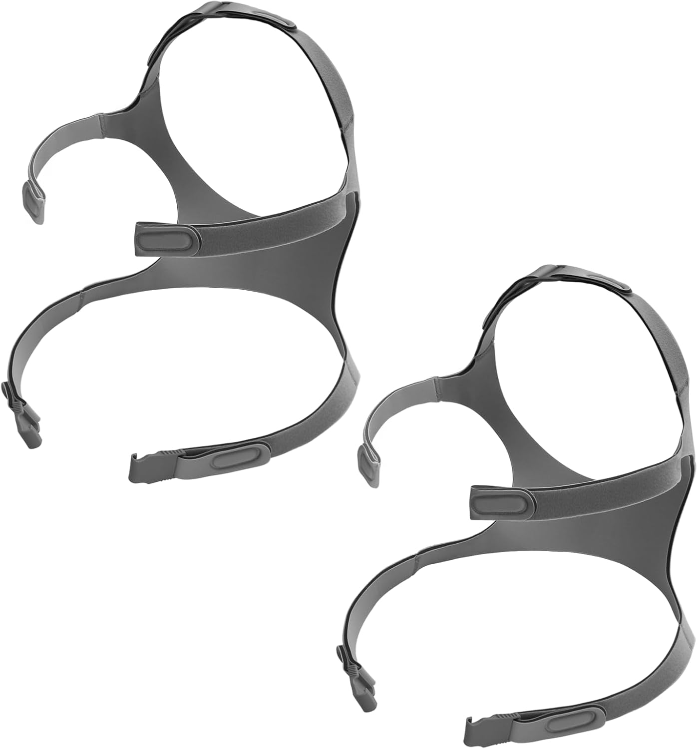 2 Pack Replacement Headgear Compatible with Fisher & Paykel Simplus Nasal Mask, Comfortable Head Strap for Full Face Mask Strap with Clips - M/L image number 1