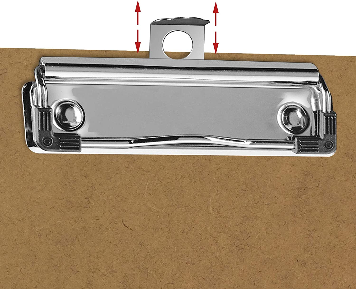 Acrimet Landscape Clipboard Letter Size A4 (13&rdquo; X 9 1/16&rdquo;) &ndash; Low Profile Wire Clip with Hanging Loop &ndash; Durable Hardboard Writing Board Horizontal 3Mm Thick Wood &ndash; Eco FSC Certified &ndash; 6 Pack