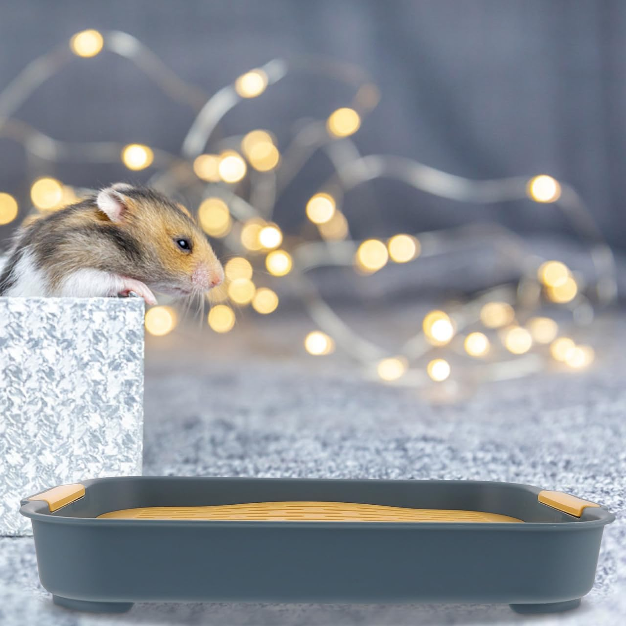 Rabbit Toilet Rabbit Litter Box Guinea Pig Training Corner Litter Box Small Animal Pet Toilet Potty Tray for Bunny Chinchilla, Potty image number 3