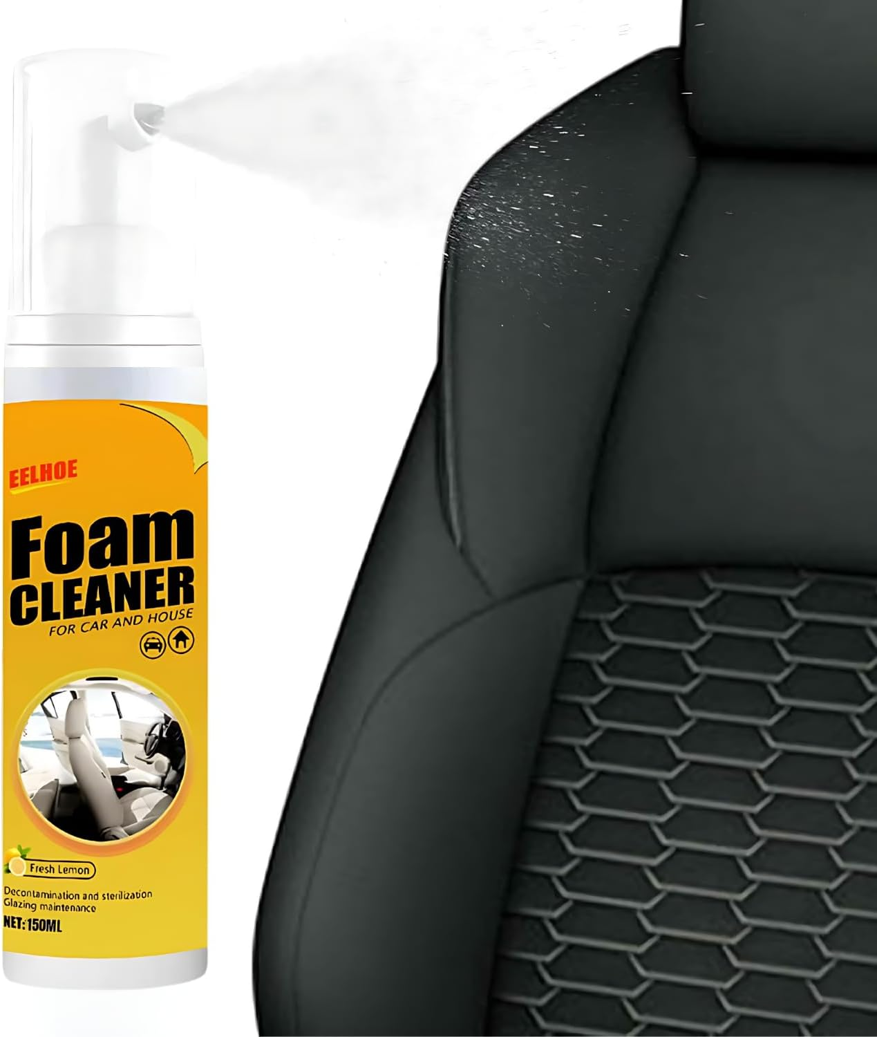Foam Cleaner | Multipurpose Foam Cleaner Spray | Bubble Cleaner All Purpose | Powerful Stain Removal Kit, Cleaning Foam Spray, Home Cleaning Foam Cleaner for Car and House (150ML) image number 3