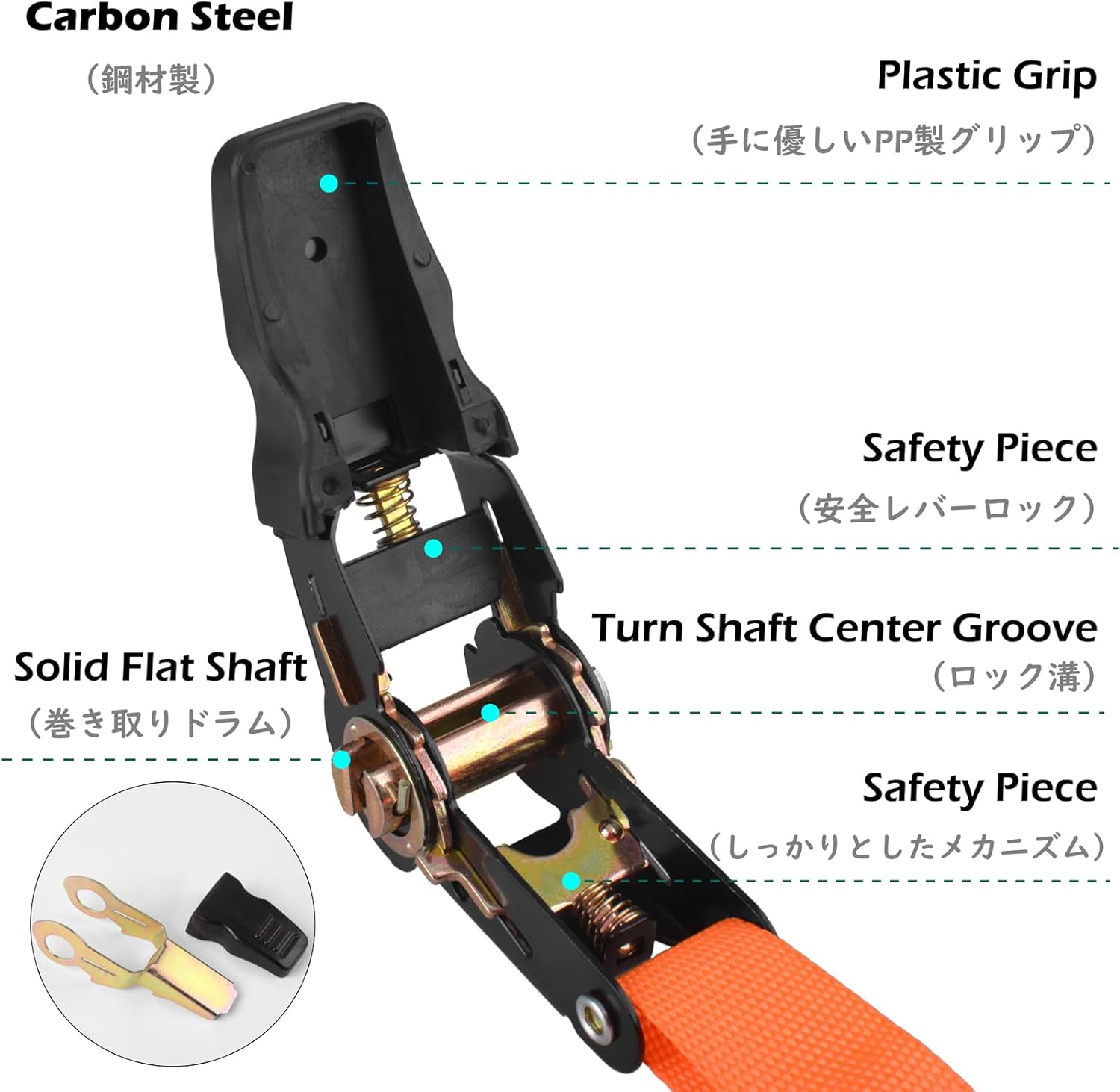 TRIWONDER Ratchet Tie down Straps with Hooks Heavy Duty Lashing Straps Cargo Straps for Trucks Moving Motorcycle Rachette Tiedowns image number 1