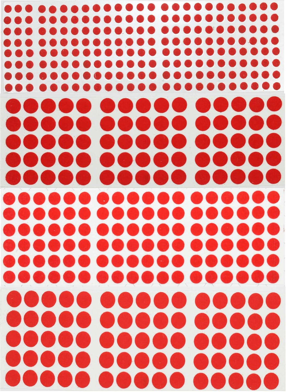 Indianstore4All Color Velvet Dot Bindi Tattoo Stickers Adhesive Body Jewelry Multi Size Indian Daily Use Forehead Bindi round Dot (Black) - Multi Colour 0.2 image number 4