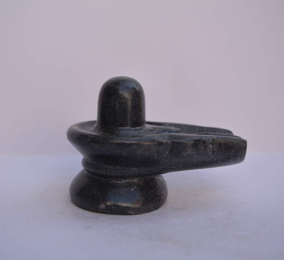 Marble Shivling Shiva Lingam 3 Inch &ndash; Handcrafted Black Marble Shivling Idol for Home Mandir, Puja, and Altar | Traditional Hindu Lord Shiva Statue for Prayer, Spiritual D&eacute;cor, and Rituals image number 6